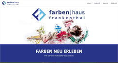 Desktop Screenshot of farbenhaus-frankenthal.de
