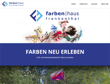 Tablet Screenshot of farbenhaus-frankenthal.de